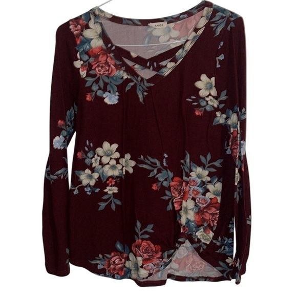 🌹VIAMOR TIE KNOT BLOUSE - Picture 1 of 5